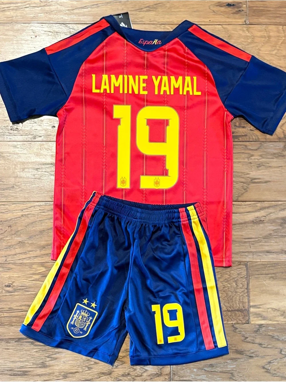 Spain Lamine Yamal ADIDAS Youth Soccer Jersey set - Jersey + Short